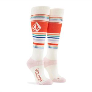 Volcom womens Tundra Tech Light Weight Snowboard Sock(White S4)