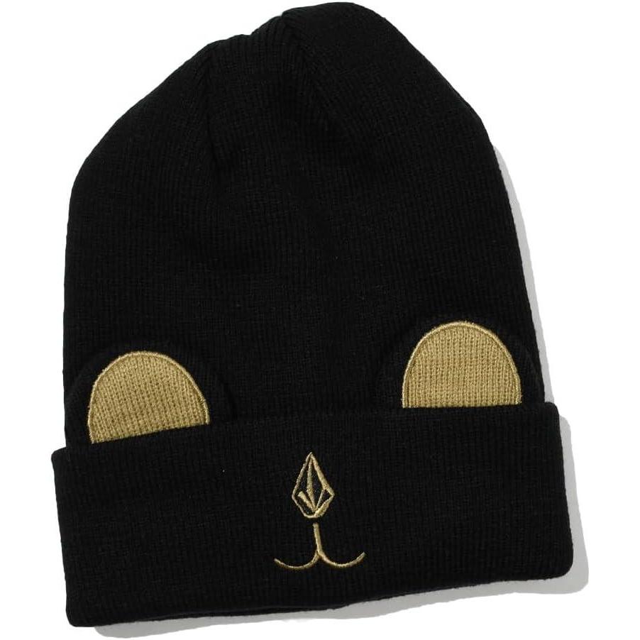 image:imageVolcom Girls Snow Creature Rollover BeanieBlack S4
