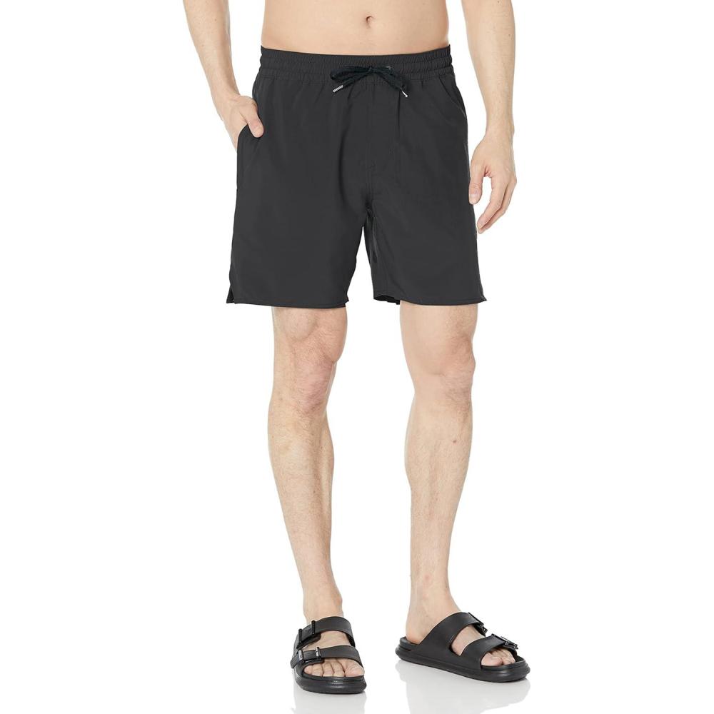 image:imageVolcom Mens Frickin Ascender 18 Elastic Waist Water Repellent ShortBlack