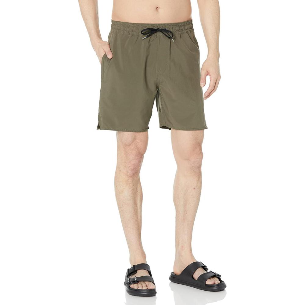 image:imageVolcom Mens Frickin Ascender 18 Elastic Waist Water Repellent ShortWintermoss