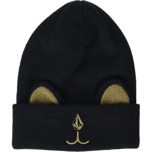 Volcom Girls Snow Creature Rollover Beanie(Black S2)
