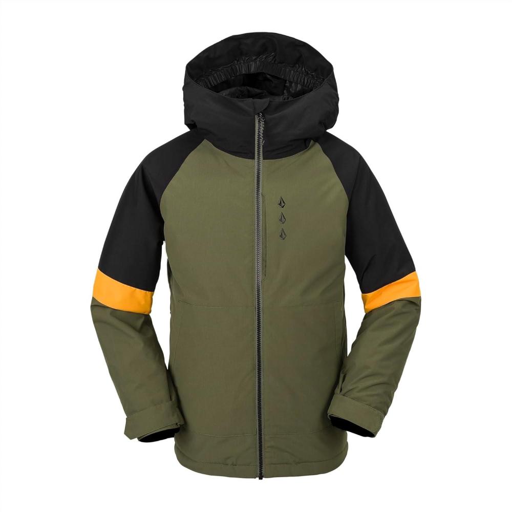 image:imageVolcom Boys Sawmill Insulated Snowboard Ski Winter JacketMilitary S4