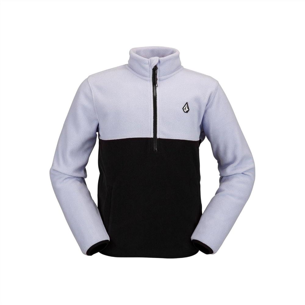 image:imageVolcom Boys Polar Fleece Mock Neck 14 Zip Snowboard Base LayerLilac Ash S4