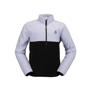 Volcom Boys’ Polar Fleece Mock Neck 1/4 Zip Snowboard Base Layer(Lilac Ash S4)