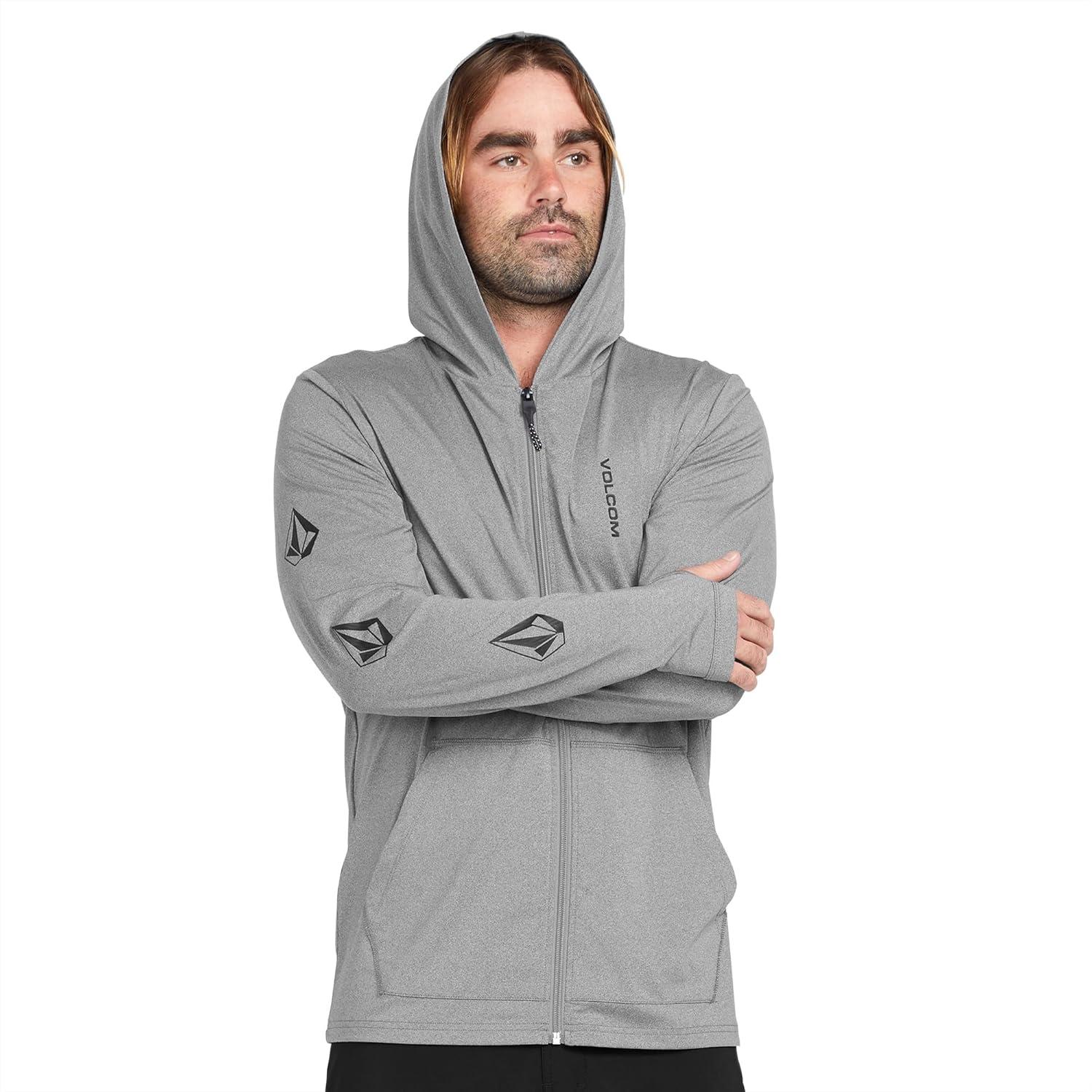 image:imageVolcom Mens Standard Iconic Stone Long Sleeve HoodHeather Grey