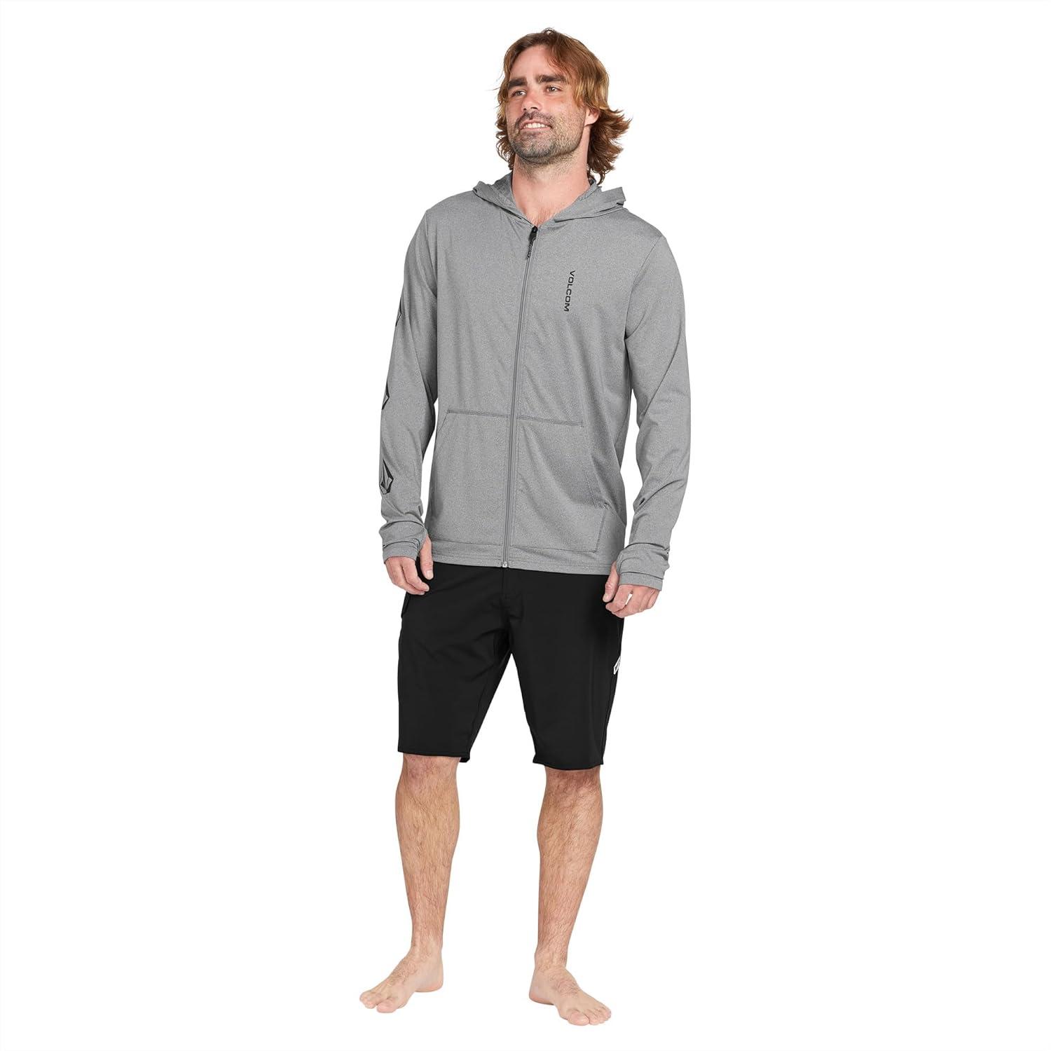 image:imageVolcom Mens Standard Iconic Stone Long Sleeve HoodHeather Grey