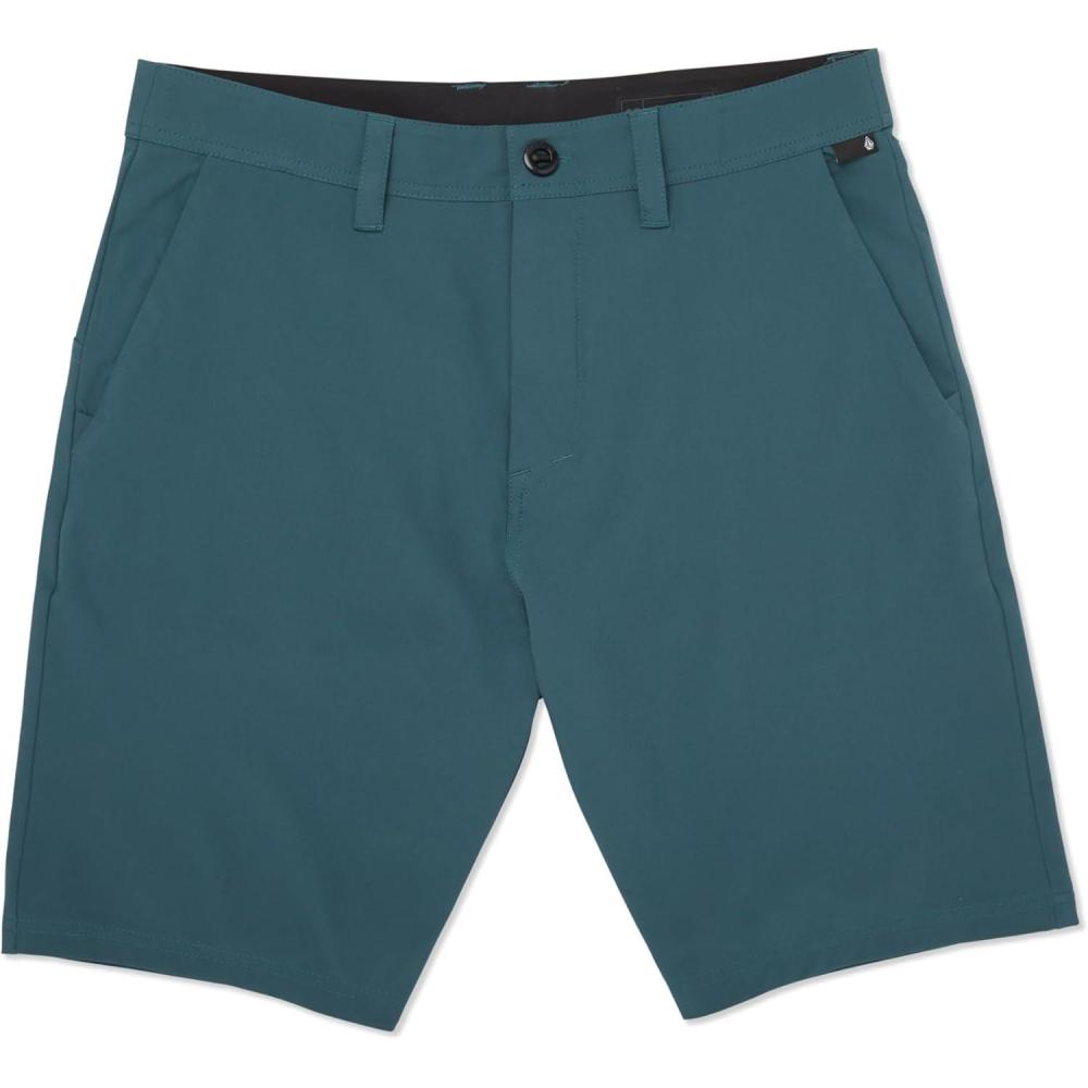 image:imageVolcom Mens Regular Frickin Cross Shred 20 Hybrid Water Repellent ShortCruzer Blue