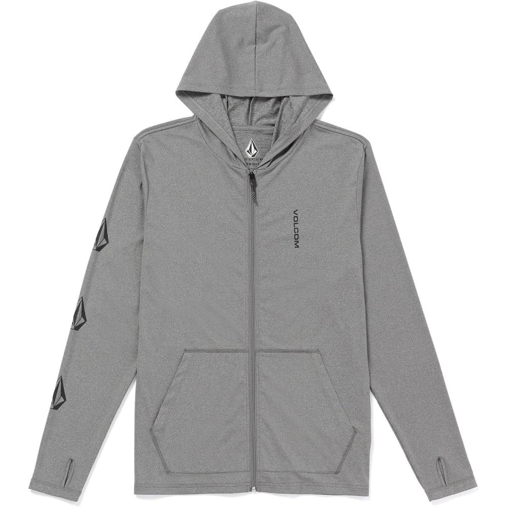 image:imageVolcom Mens Standard Iconic Stone Long Sleeve HoodHeather Grey
