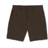 Volcom Men’s Regular Frickin Cross Shred 20″ Hybrid Water Repellent Short(Dark Brown)