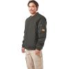 Volcom Men’s Workwear Bomber Jacket – Water-resistant Insulated Canvas Jacket Sleeve Pocket(Black)