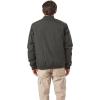 Volcom Men’s Workwear Bomber Jacket – Water-resistant Insulated Canvas Jacket Sleeve Pocket(Black)