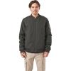 Volcom Men’s Workwear Bomber Jacket – Water-resistant Insulated Canvas Jacket Sleeve Pocket(Black)