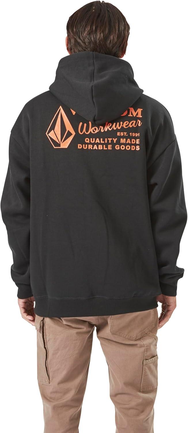 image:imageVolcom Mens Workwear Pullover Hoodie Soft Brushed FleeceBlack