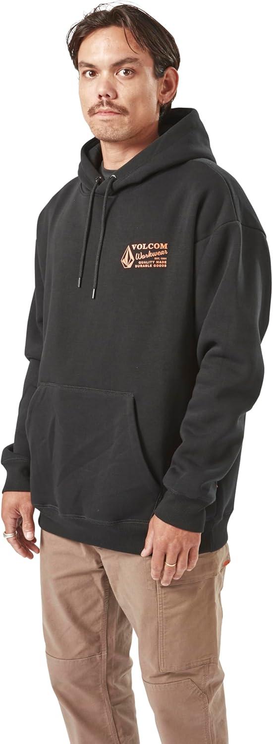 image:imageVolcom Mens Workwear Pullover Hoodie Soft Brushed FleeceBlack