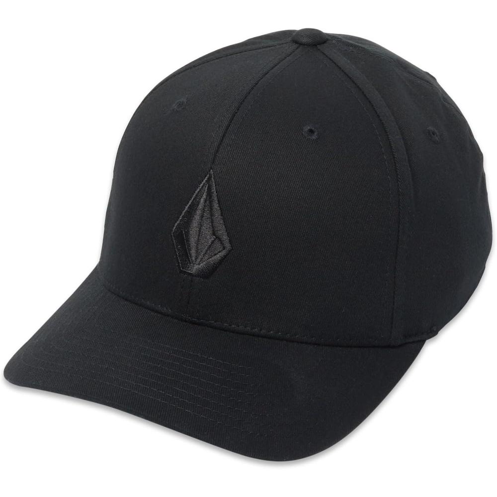 image:imageVolcom Mens Full Stone Heather Xfit HatBlack on Black