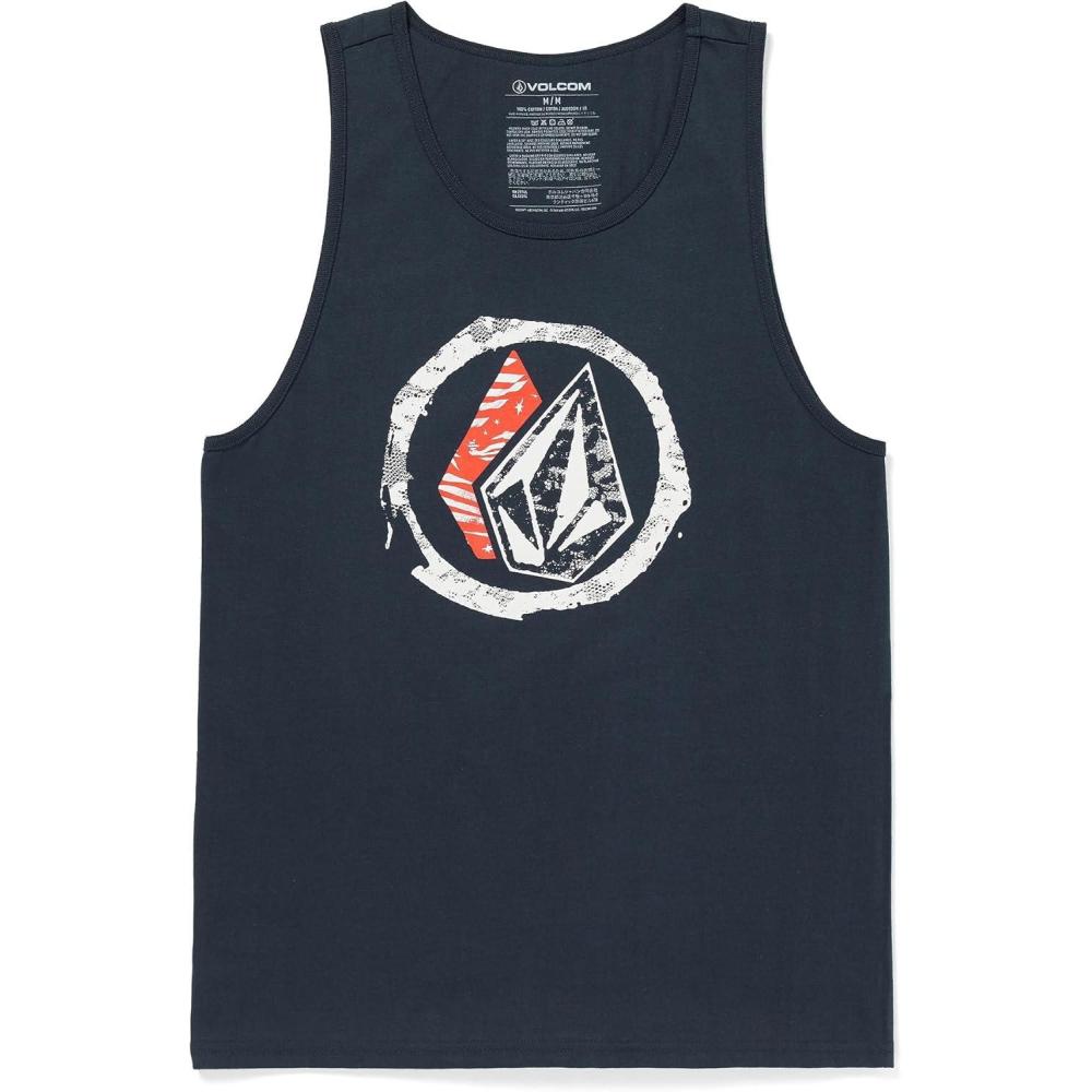 image:imageVolcom Mens Sleeveless Graphic Tank TopNavy