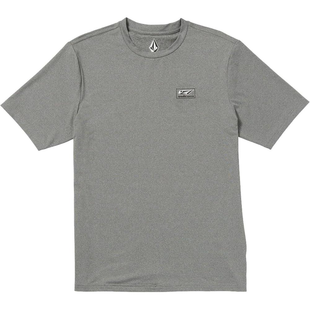 image:imageVolcom mens Standard Upf 50 Short Sleeve Loose Fit RashguardHeather Grey Modstone