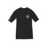 Volcom Men’s Solid UPF 50+ Short Sleeve RashguardRash Guard Shirt(Black 2)