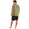 Volcom Men’s Standard UPF 50+ Short Sleeve Loose Fit Rashguard(Military Faulter)