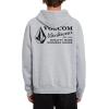 Volcom Men’s Workwear Pullover Hoodie – Soft Brushed Fleece(Heather Grey)