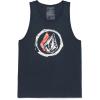 Volcom Men’s Sleeveless Graphic Tank Top(Navy)
