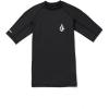 Volcom Men’s Solid UPF 50+ Short Sleeve RashguardRash Guard Shirt(Black 124)