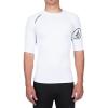 Volcom Men’s Solid UPF 50+ Short Sleeve RashguardRash Guard Shirt(White)