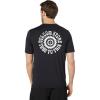 Volcom mens Standard Upf 50+ Short Sleeve Loose Fit Rashguard(Black Faluter)