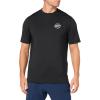 Volcom mens Standard Upf 50+ Short Sleeve Loose Fit Rashguard(Black Stone Stamp)