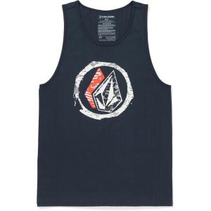 Volcom Men’s Sleeveless Graphic Tank Top(Navy)
