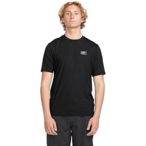 Volcom Men’s Standard UPF 50+ Short Sleeve Loose Fit Rashguard(Black Modstone)