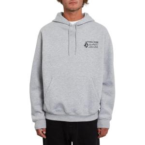 Volcom Men’s Workwear Pullover Hoodie – Soft Brushed Fleece(Heather Grey)