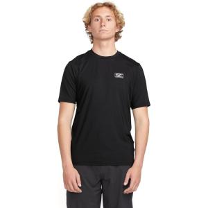 Volcom mens Standard Upf 50+ Short Sleeve Loose Fit Rashguard(Black Modstone)