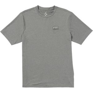 Volcom mens Standard Upf 50+ Short Sleeve Loose Fit Rashguard(Heather Grey Modstone)