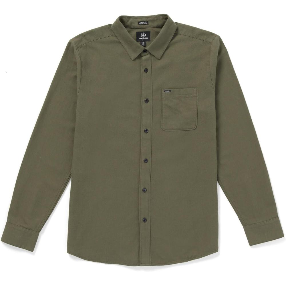 image:imageVolcom Mens Caden Plaid Long SleeveWinter Moss