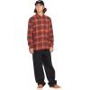 Volcom Men’s Caden Plaid Long Sleeve(Bright Red)