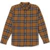 Volcom Men’s Caden Plaid Long Sleeve(Chestnut Brown)