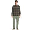 Volcom Men’s Caden Plaid Long Sleeve(Dark Olive Green)
