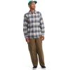 Volcom Men’s Caden Plaid Long Sleeve(Dirty White)