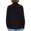 Volcom Men’s Caden Solid Long Sleeve Button Down Shirt(Black)