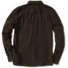 Volcom Men’s Caden Solid Long Sleeve Button Down Shirt(Dark Brown)