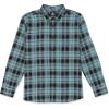 Volcom Men’s Caden Plaid Long Sleeve(Blue Rinser)