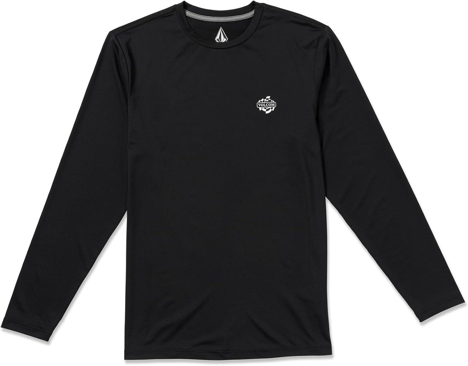 image:imageVolcom Mens Standard Taunt UPF 50 Long Sleeve Loose Fit RashguardBlack