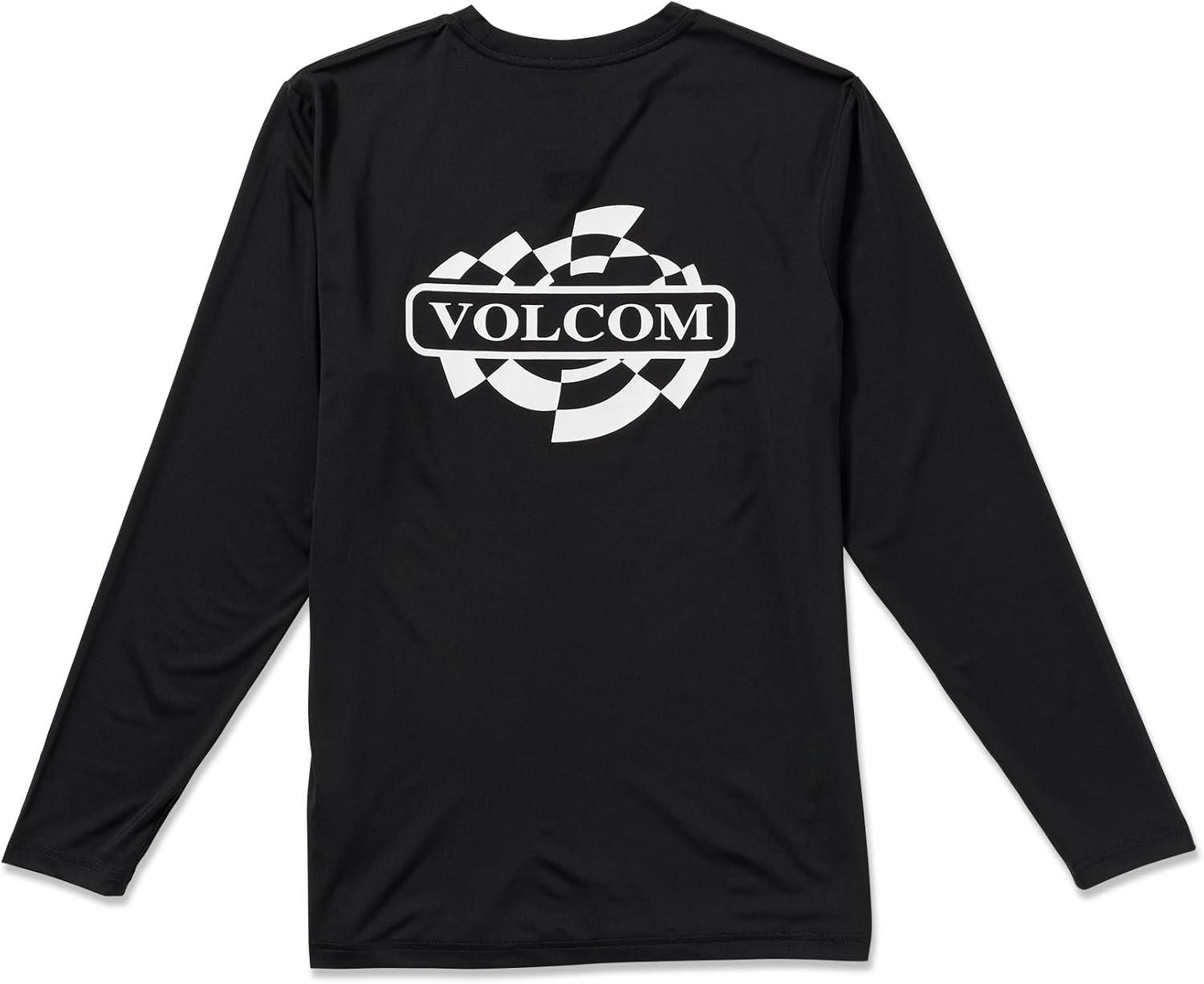 image:imageVolcom Mens Standard Taunt UPF 50 Long Sleeve Loose Fit RashguardBlack