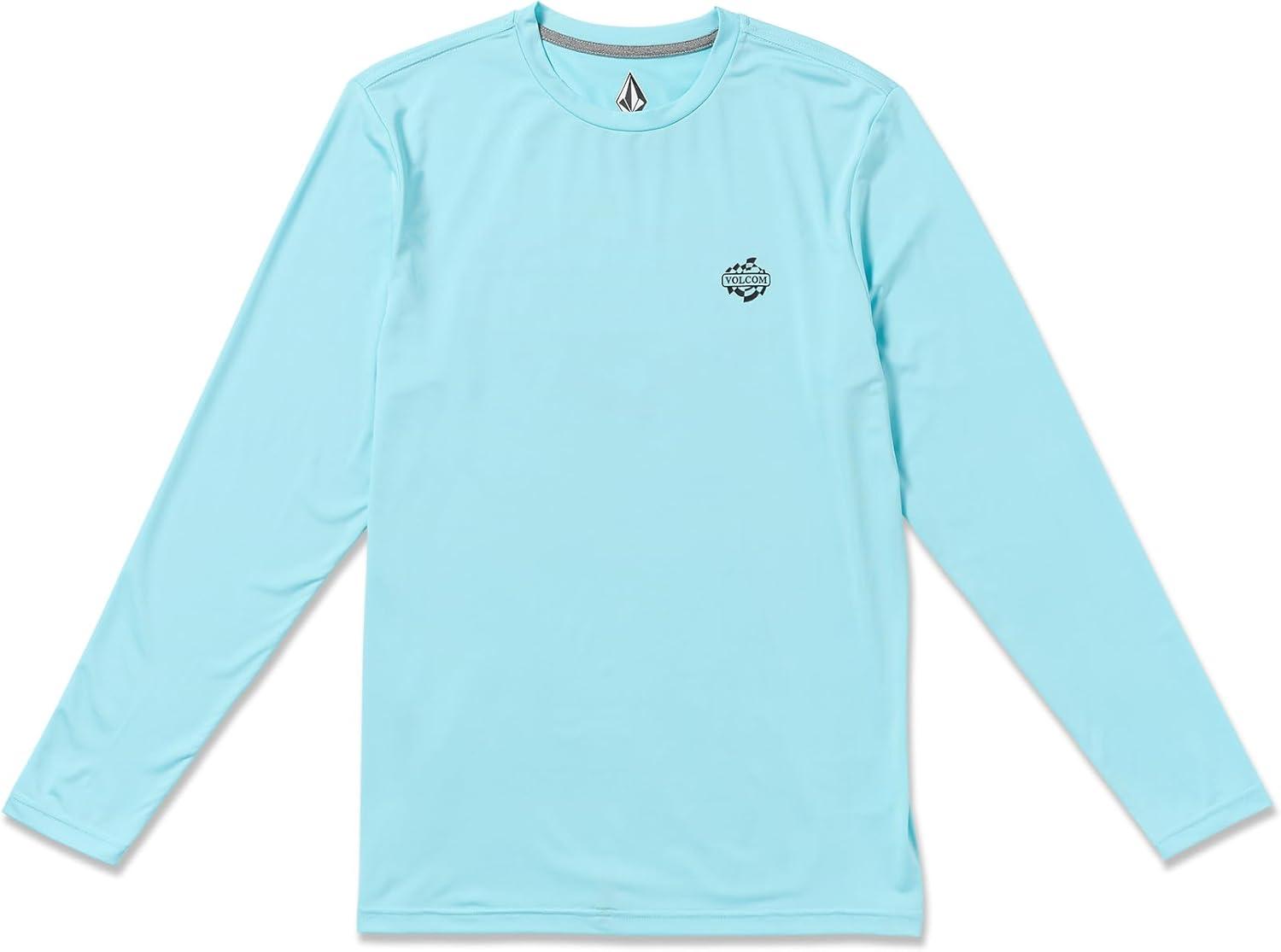 image:imageVolcom Mens Standard Taunt UPF 50 Long Sleeve Loose Fit RashguardResin Blue