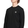 Volcom Men’s Standard Taunt UPF 50+ Long Sleeve Loose Fit Rashguard(Black)