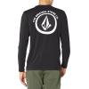 Volcom Men’s Standard Taunt UPF 50+ Long Sleeve Loose Fit Rashguard(Black White)