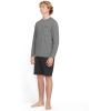 Volcom Men’s Standard Taunt UPF 50+ Long Sleeve Loose Fit Rashguard(Heather Grey)