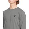 Volcom Men’s Standard Taunt UPF 50+ Long Sleeve Loose Fit Rashguard(Heather Grey)