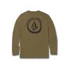 Volcom Men’s Standard Taunt UPF 50+ Long Sleeve Loose Fit Rashguard(Military Taunt)